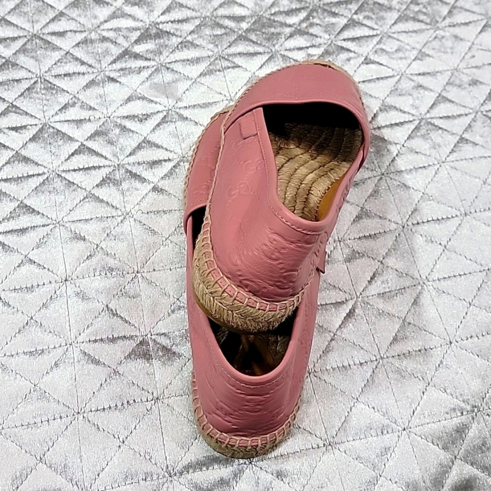 Authentic Gucci Leather Espadrilles Euc - image 4